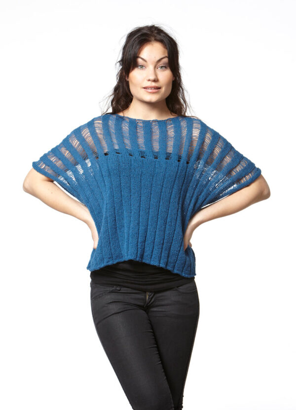 Galmandsvaerk bluse haandstrik strikkebog lottekjaerdesign 1