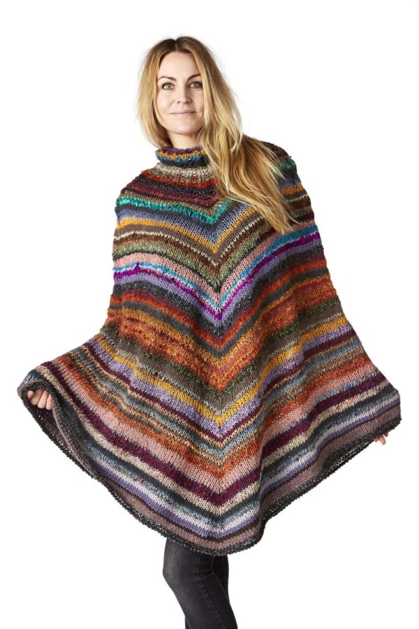 Pocahontas poncho haandstrik lottekjaerdesign 3a