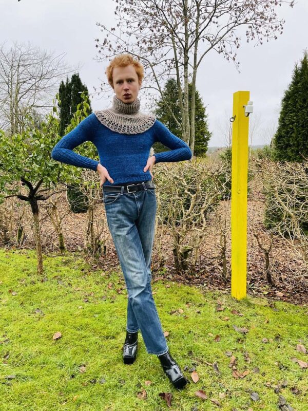 Femernbaelt kraveblonde haandstrik lottekjaerdesign 1a