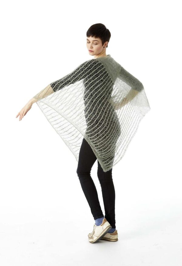 Fremogtilbageponcho poncho unikastrik haandstrik lottekjaerdesign 6a