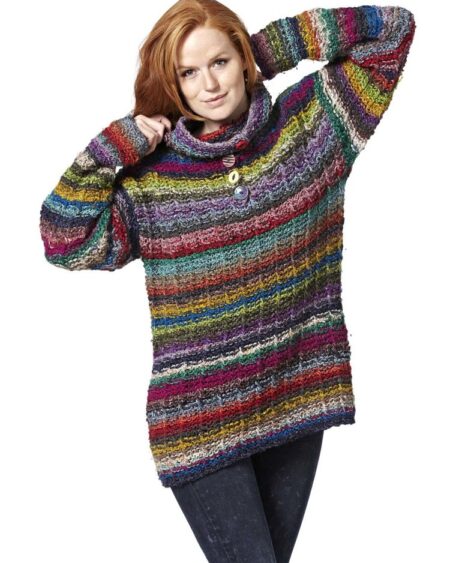 Voksevaerk sweater haandstrik lottekjaerdesign 11a