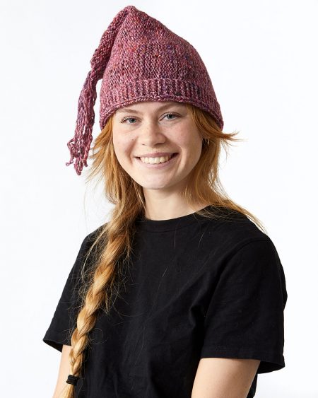 Nissehue nissehuemedfrynsetop hue christmast haandstrik lottekjaerdesign 4a